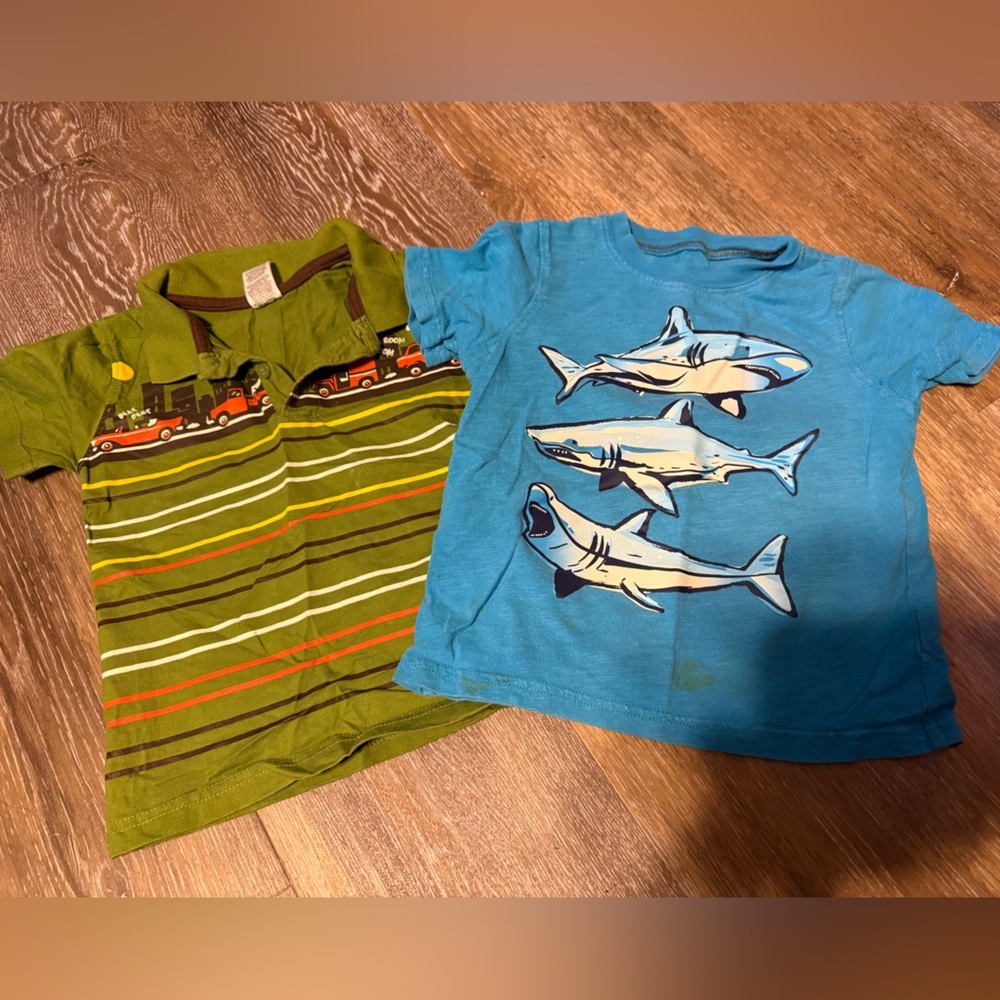 Mattel Fisher-Price Green and Brown T-Shirt